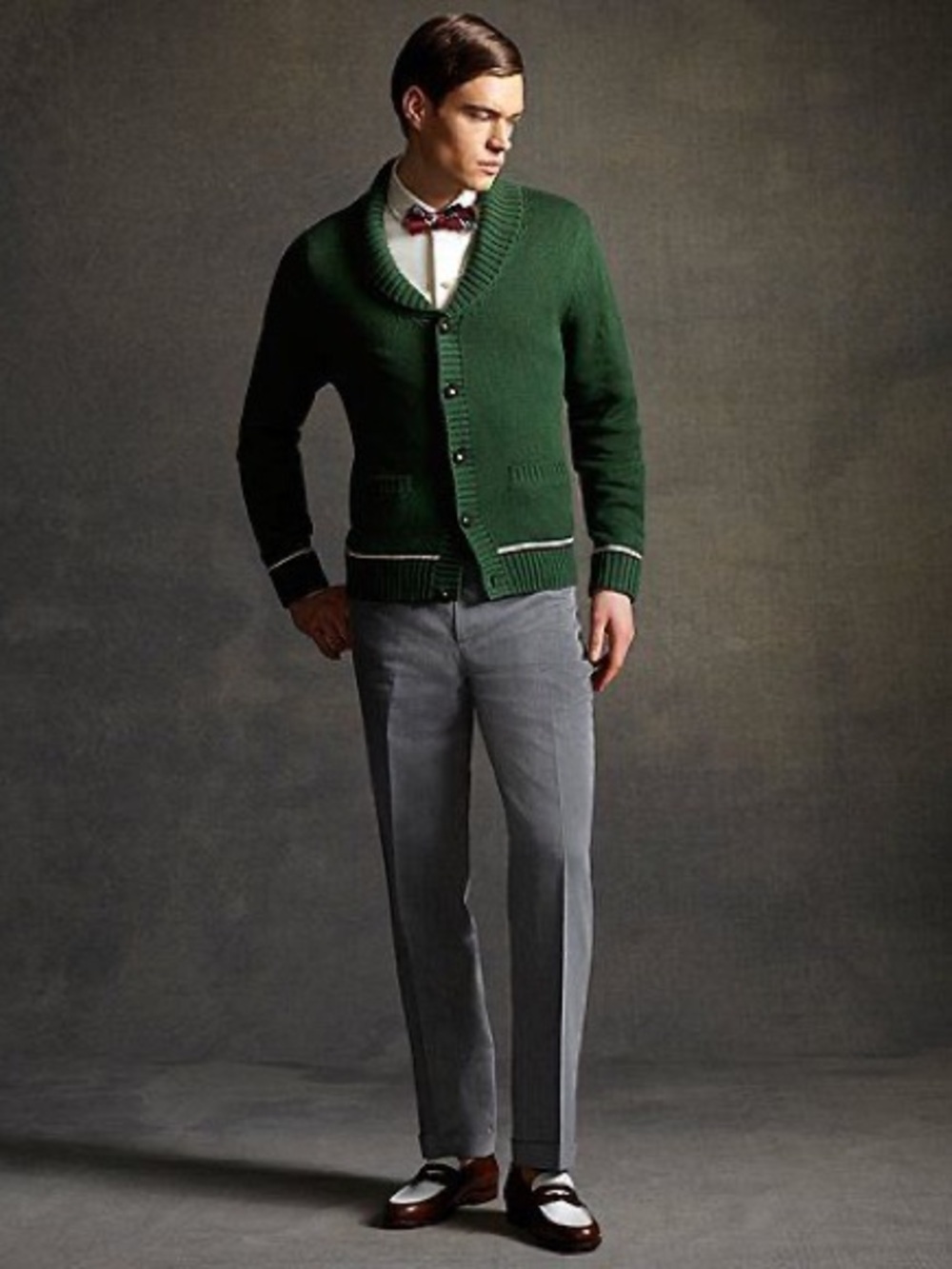 Brooks Brothers Gatsby Collection Shawl collar cardigan